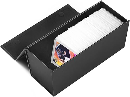 Caja de almacenamiento para tarjetas coleccionables, caja de almacenamiento de carga superior, caja de pasatiempos para 800 tarjetas, 1 paquete