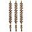 Tipton Best Gun Bore Brush .45 Cal 3-Pack Bronze Bristles for Removing Fouling and Residue in Barrel