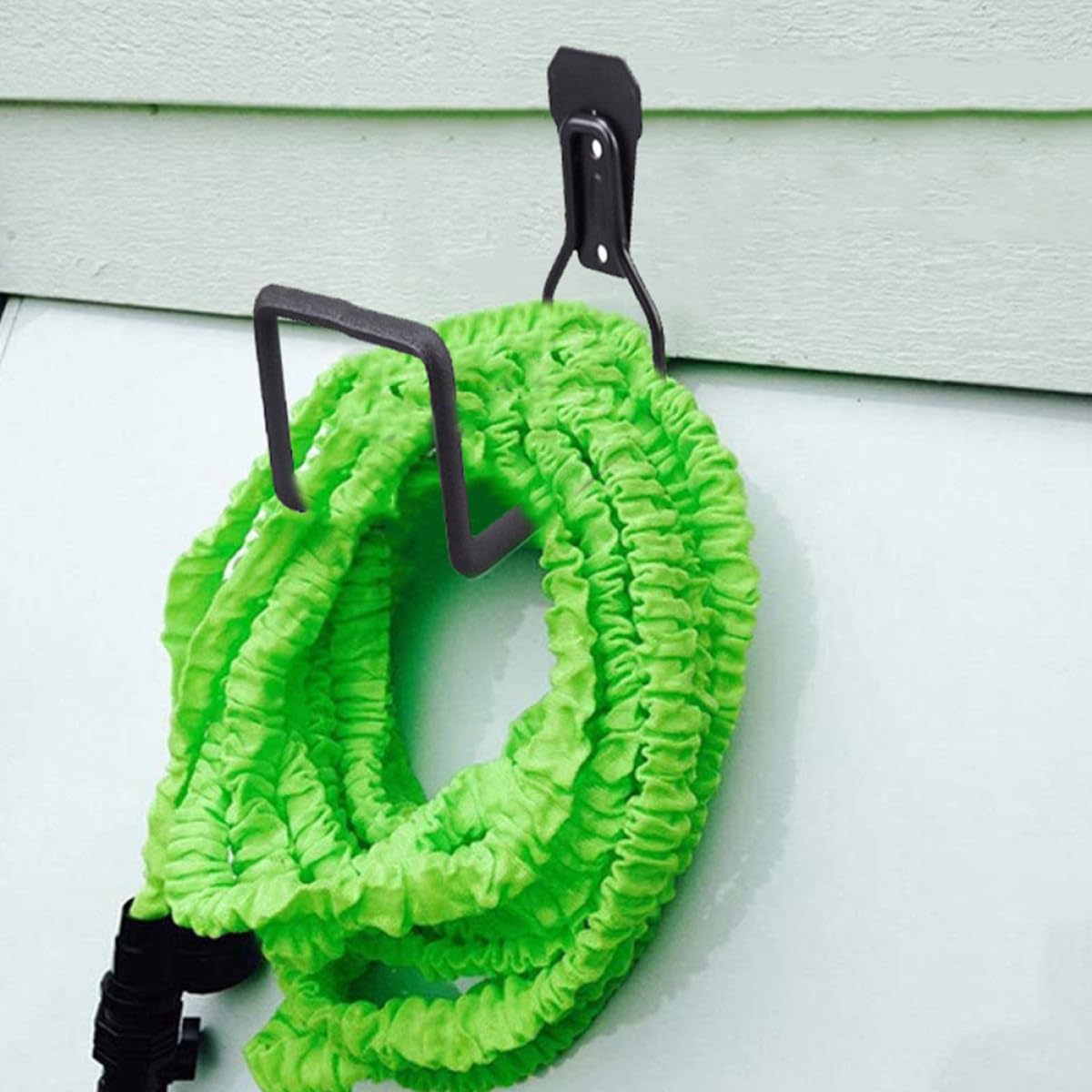 Ciieeo Ganchos de Garaje para Montaje en Pared, Gancho Multiusos de Hierro, Resistente Corrosión, para Cables y Herramientas, 2 Piezas