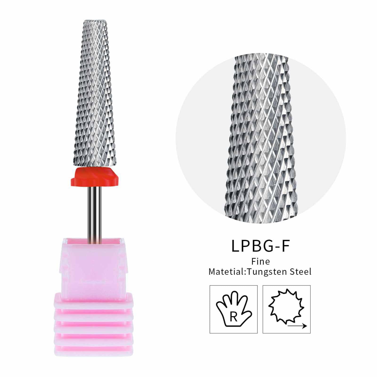 Set mit 4 Nagelbohrern, Maniküre-Bit, Nagelfräser, Nagelfräser, Nagelbohrer, für Maniküre, Pediküre, Salon, Heimgebrauch