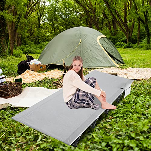 Finderomend Ultralight Camping Cots For Adults,Foldable Portable Compact Sleeping Cots With Pillow Easy Set Up For Camping Hiking Mountaineering Backpacking Beach 300Lbs Support #TOP2