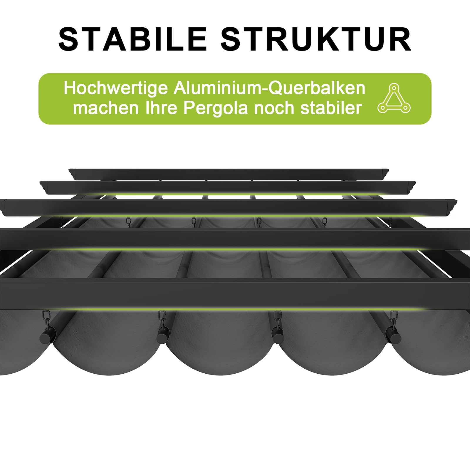 Devoko Aluminium Pergola mit Schiebedach, Verstellbarer Schattenfläche, UV-Schutz 50+, Pavillon 3x4 wasserdicht stabil Winterfest, Grillpavillon Metall für Gärten und Terrassen, Grau.