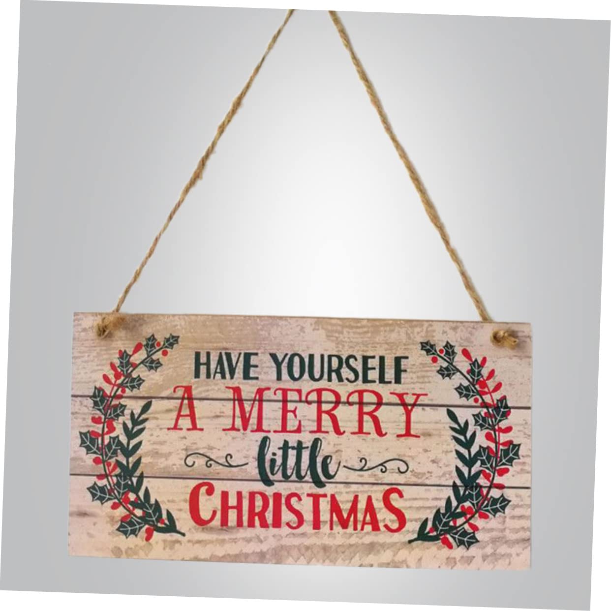 Adorno Colgante Navideño Para Puerta De Madera Diseño Festivo Brillante Adecuado Para Decoración De Interiores Navidad