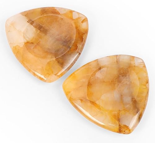 Miniatura 1 de Piedra de cristal para la preocupación del pulgar, ágata con bandas negras, triángulo de 1.6 pulgadas, curación de chakras, reiki, piedras de palma