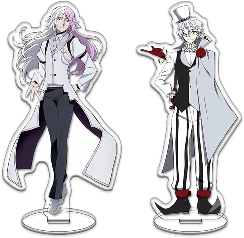 JCvCX 2Pcs Acrylic Figures Standee Standing Figure Creative Gift Toy Figurine Peripheral Ornaments Collections for Fans