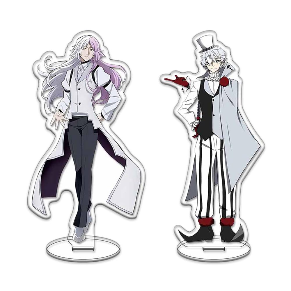 JCvCX 2Pcs Acrylic Figures Standee Standing Figure Creative Gift Toy Figurine Peripheral Ornaments Collections for Fans