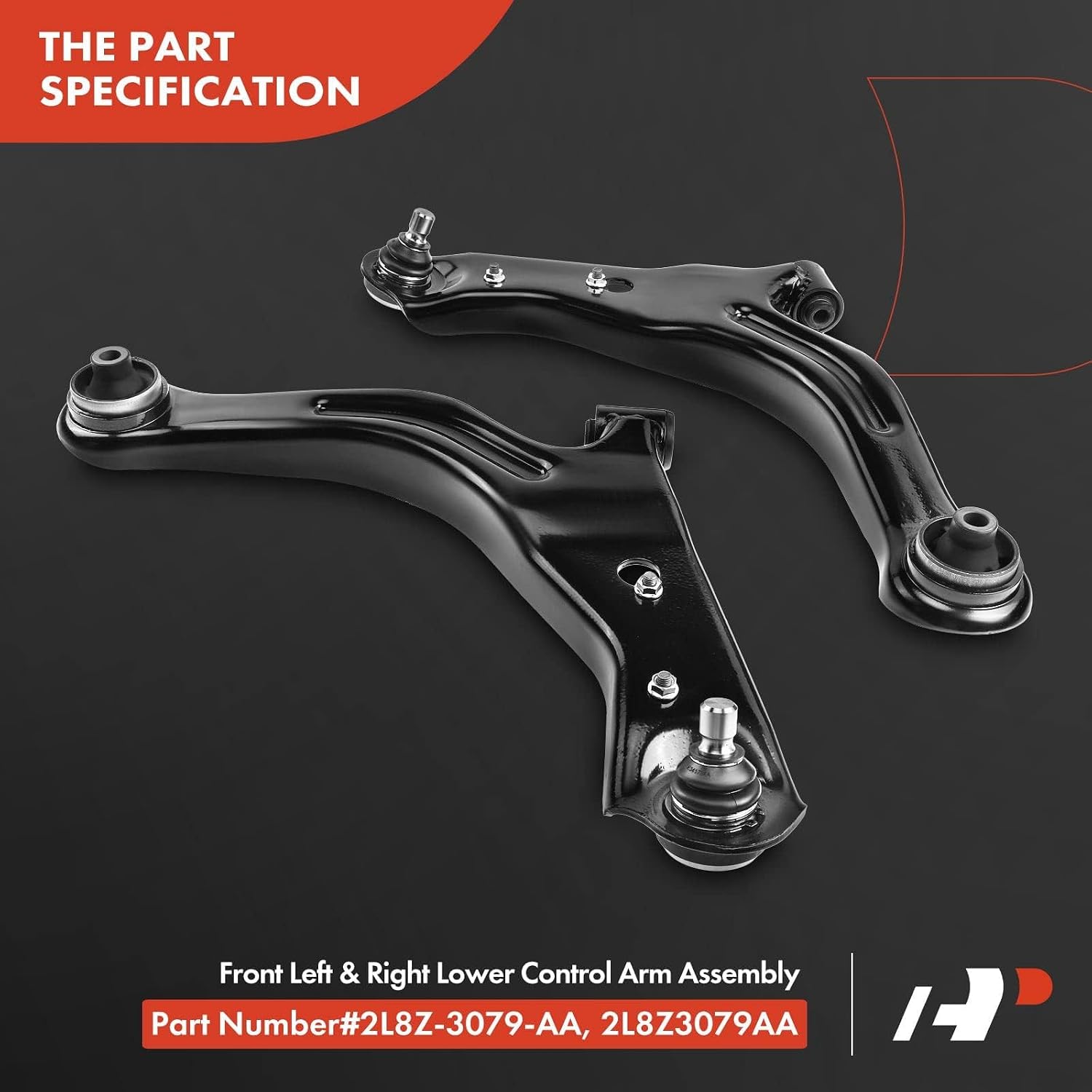 A-Premium 2 x Front Lower Control Arm, with Ball Joint & Bushing, Compatible with Ford Escape 2001-2004, Mazda Tribute 2001-2004