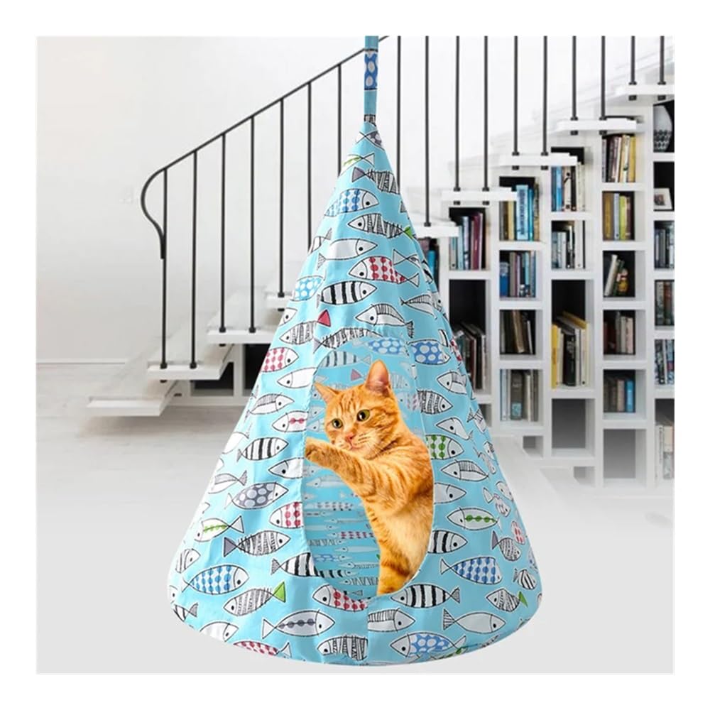 Tenda/Amaca Per Gatti A Forma Di Cono - Traspirante, Morbida, Per Gabbie O Appesa, Colori Casuali - Foto 10