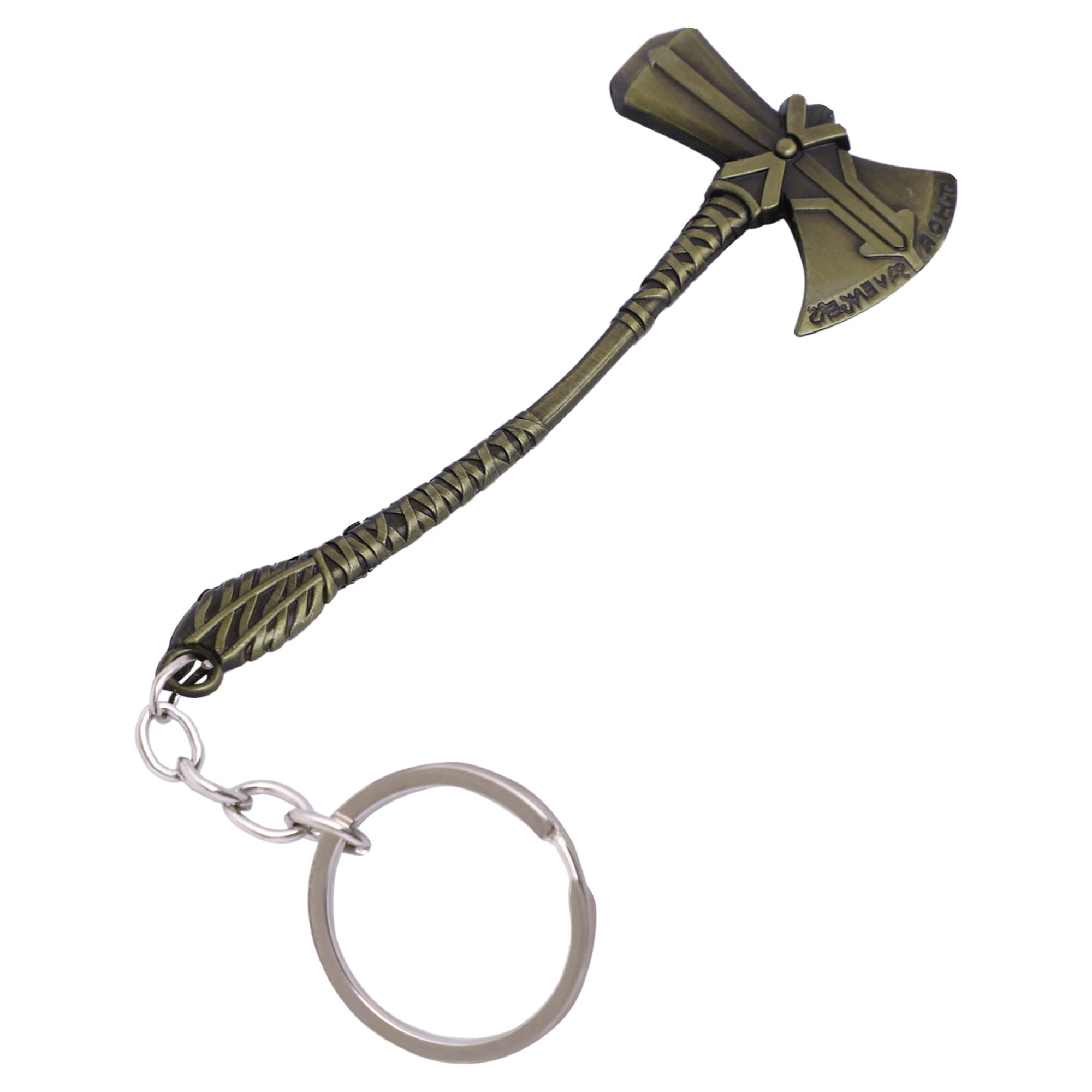 Marvel Avengers Infinity War Thor Axe Stormbreaker Alloy Antique Golden Colour Keychain/Key Ring-image-25