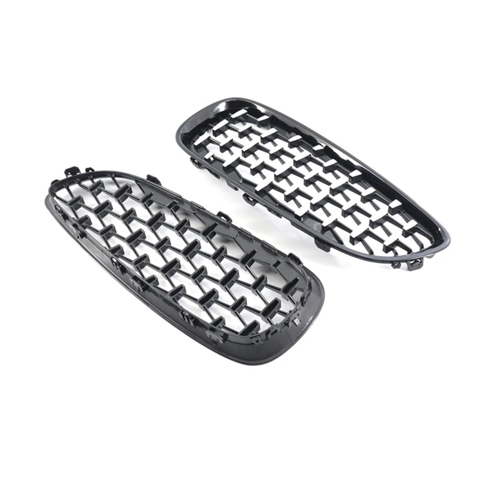 Parrilla Frontal Para BMW Para Z4 E89 2009-2016 Rejilla Frontal Estilo Diamante Racing Grille Negro Cromado Rejilla del radiador(Black)