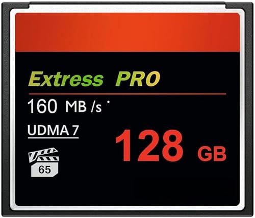 CF128GB CompactFlash Tarjeta de memoria UDMA Velocidad UpTo160MBs Tarjeta de cámara..