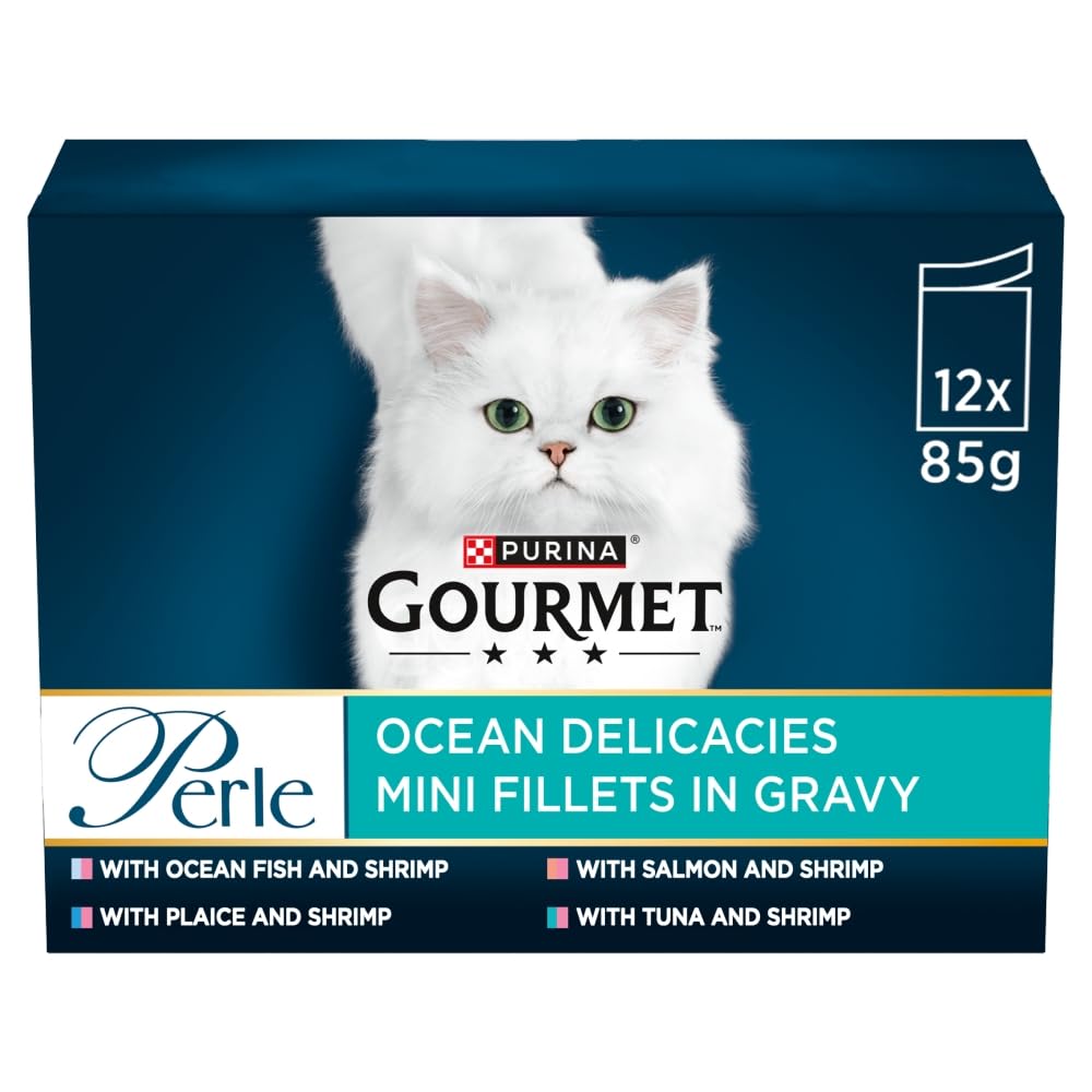 Purina Gourmet Perle Ocean Delicacies Mini Fillets in Gravy - Pouch (12x85g)