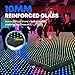 MOKA SFX Pixel Mapping Led Dance Floor Tile Tempered Glass with Flight Case Wired LED Floor Panels APP Control for Club Wedding Stage Show 50x50cm Per Piece 8x8FT(25PCS)