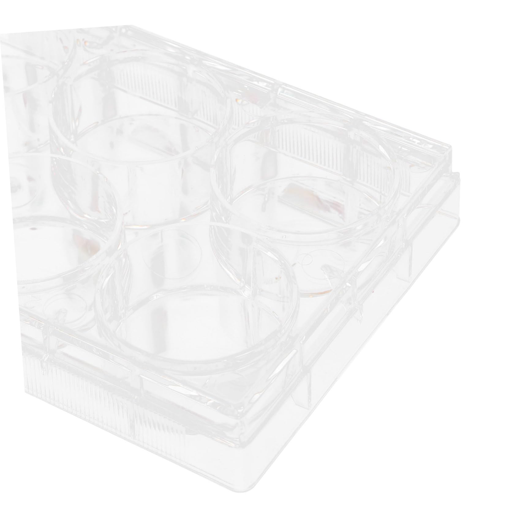Ipetboom Laboratory Cell Culture Plate mit Deckel Einweg Gewebekulturplatte aus Robustem Material Anzuchtplatte für Präzise Zellkulturen im Laborgebrauch