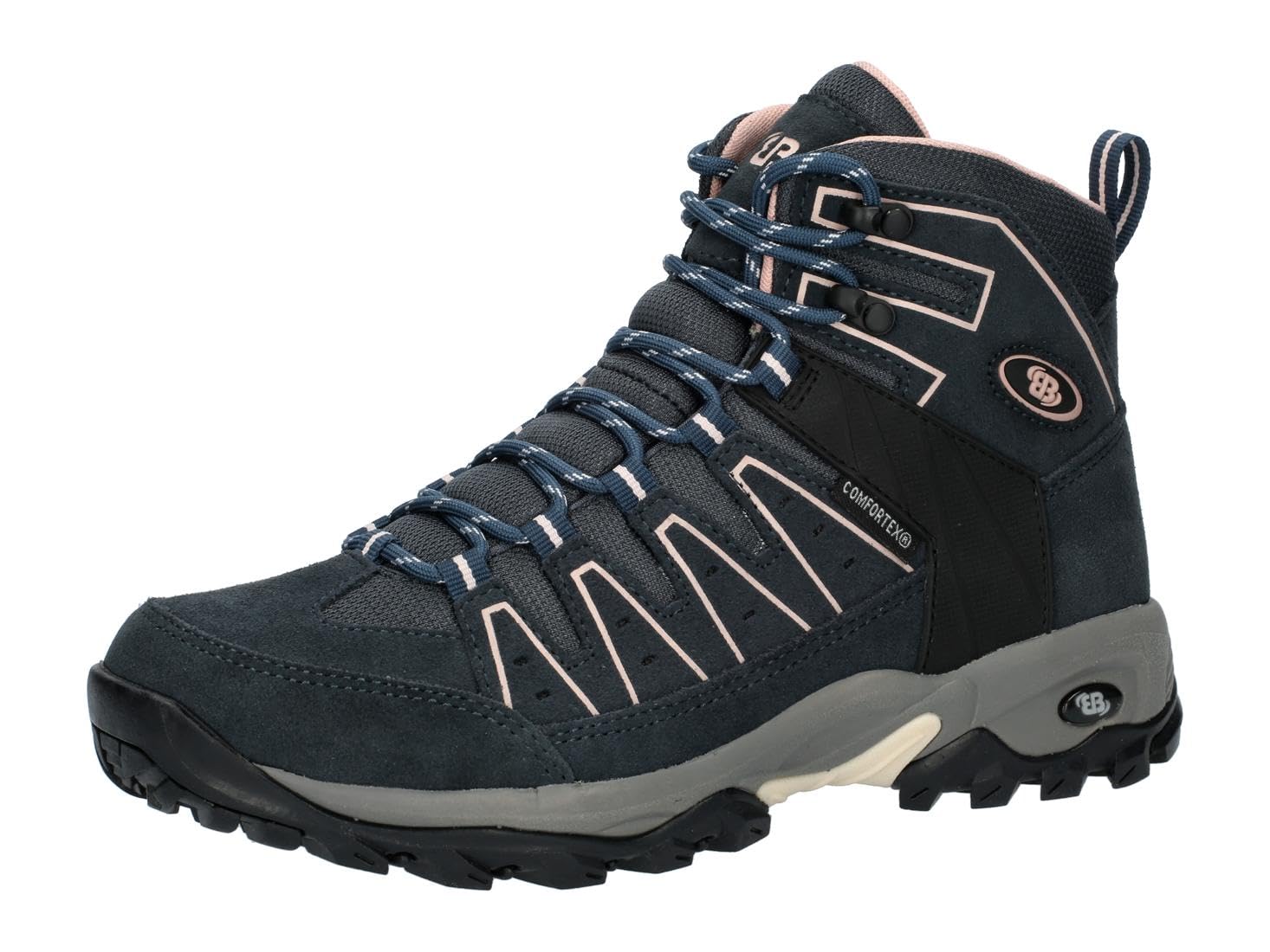 Brütting Unisex's Mount Pinos High Trekking Boots, Navy Pink, 8.5 UK