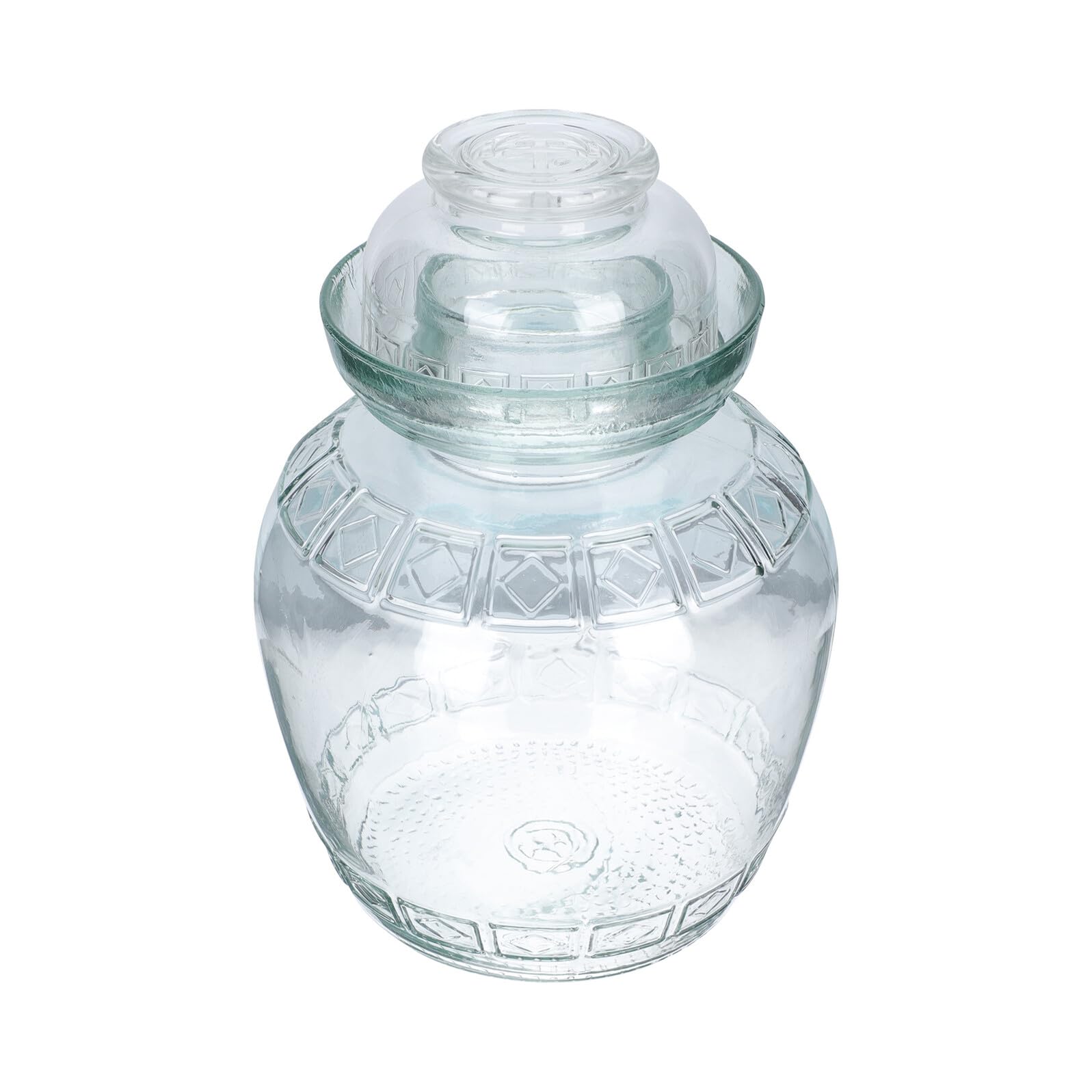Frischhaltedose Glas 2500ml Vorratsdose aus Glas ohne Grate mit Dicht Schließendem Deckel für Küche und Fermentierung von Lebensmitteln