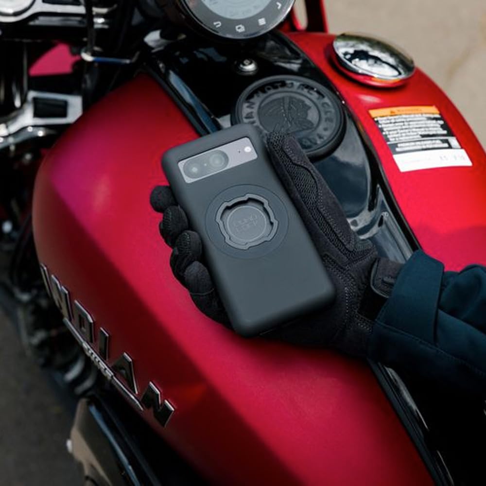 Quad Lock Motorcycle Handlebar Mount Kit with Vibration Dampener and MAG Phone Case for Google Pixel 8