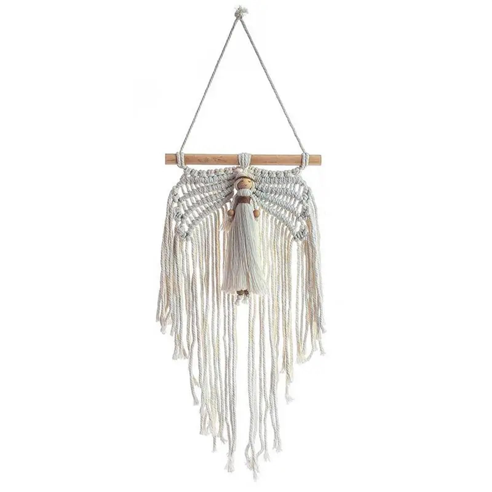 FonHNDG Decoración del hogar Tapiz geométrico tejido de macramé for colgar en la pared, arte for habitación apartamento Para decorar paredes(Style1)