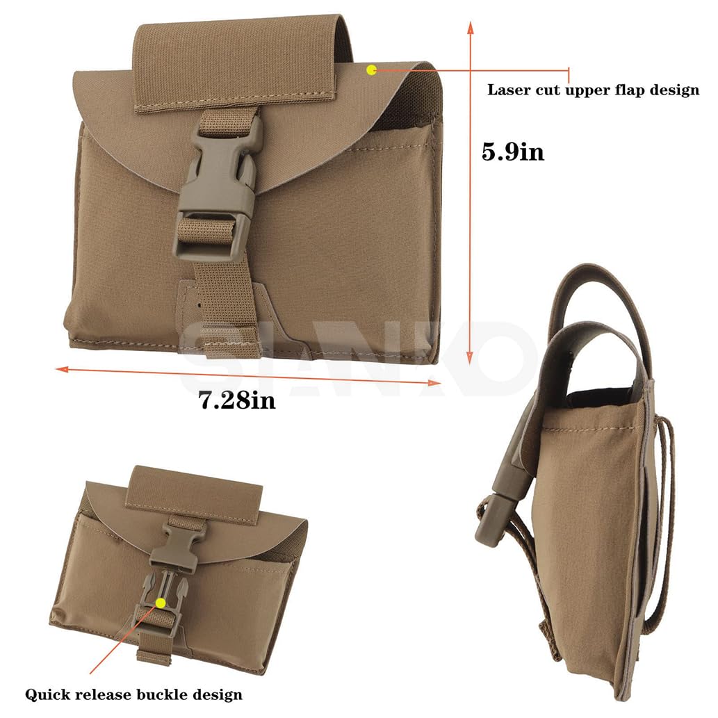 Bolsa táctica para exteriores IFAK Molle, kits de primeros auxilios, caza, airsoft, paintball, emergencia médica, liberación rápida, bolsa EMT portátil con torniquete, Tan, Talla única