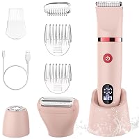 Scttomon Rasoio elettrico per donna Viso Bikini Corpo Tagliapeli corporeo per donna