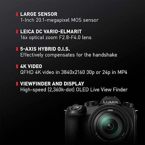 Miniatura 3 de Panasonic Lumix DC-FZ1000 II Cámara digital con accesorios avanzados y paquete de viaje  DC-FZ1000M2  Panasonic Lumix DC-FZ1000