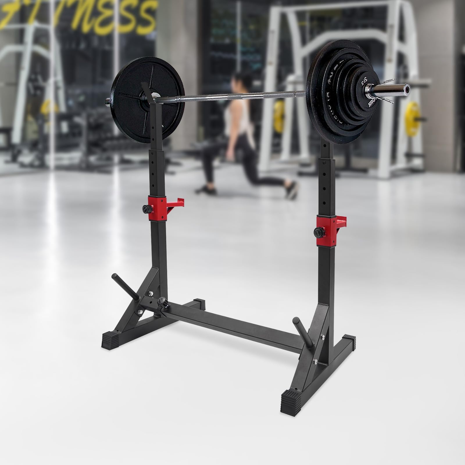 Supporto regolabile per sollevamento pesi, Squat Stand per fitness in casa, per panca e spalle