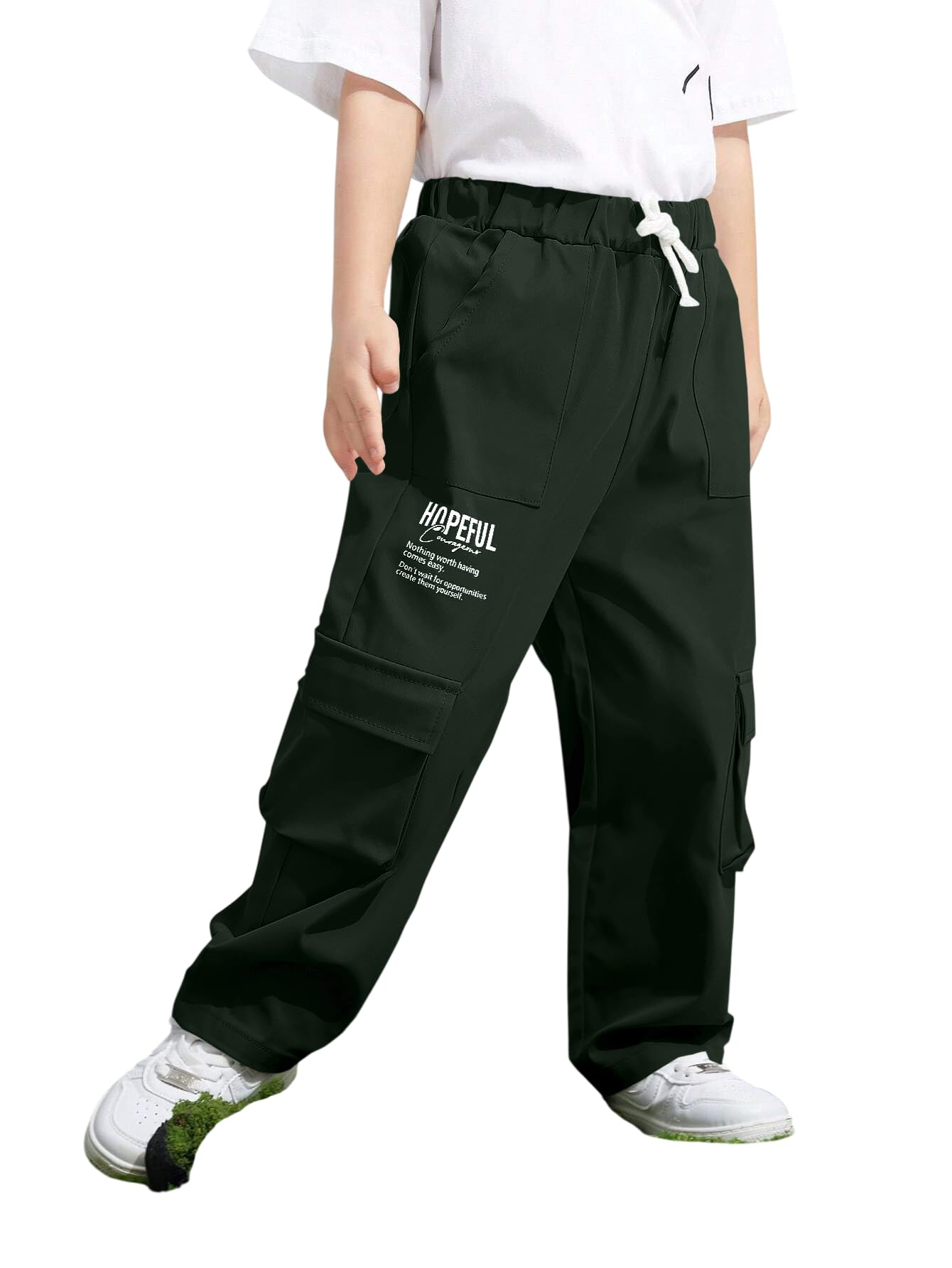 TAGAS Boys Boys Side Pocket Cargo Pant || Cargo Pants|| Regular Slim Cargo for Kids ||Relaxed Trouser ||Pant for Boys ||Boy Loose Comfortable Cargo ||Boys Joggers||