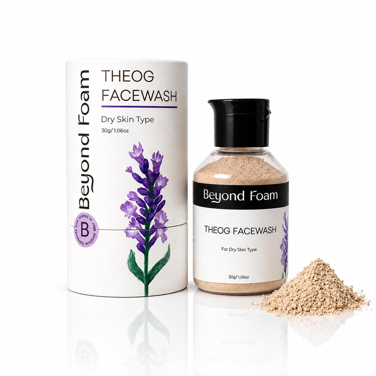 Theog Face Wash Powder | 30 grams | For Dry Skin Type | Sensitive Skin | For Winter | 100% Natural Facewash For Daily Use | Chemical Free | For Men and Women | Non-Foaming Facewash (Pack of 1 (30 Gram))-image-44