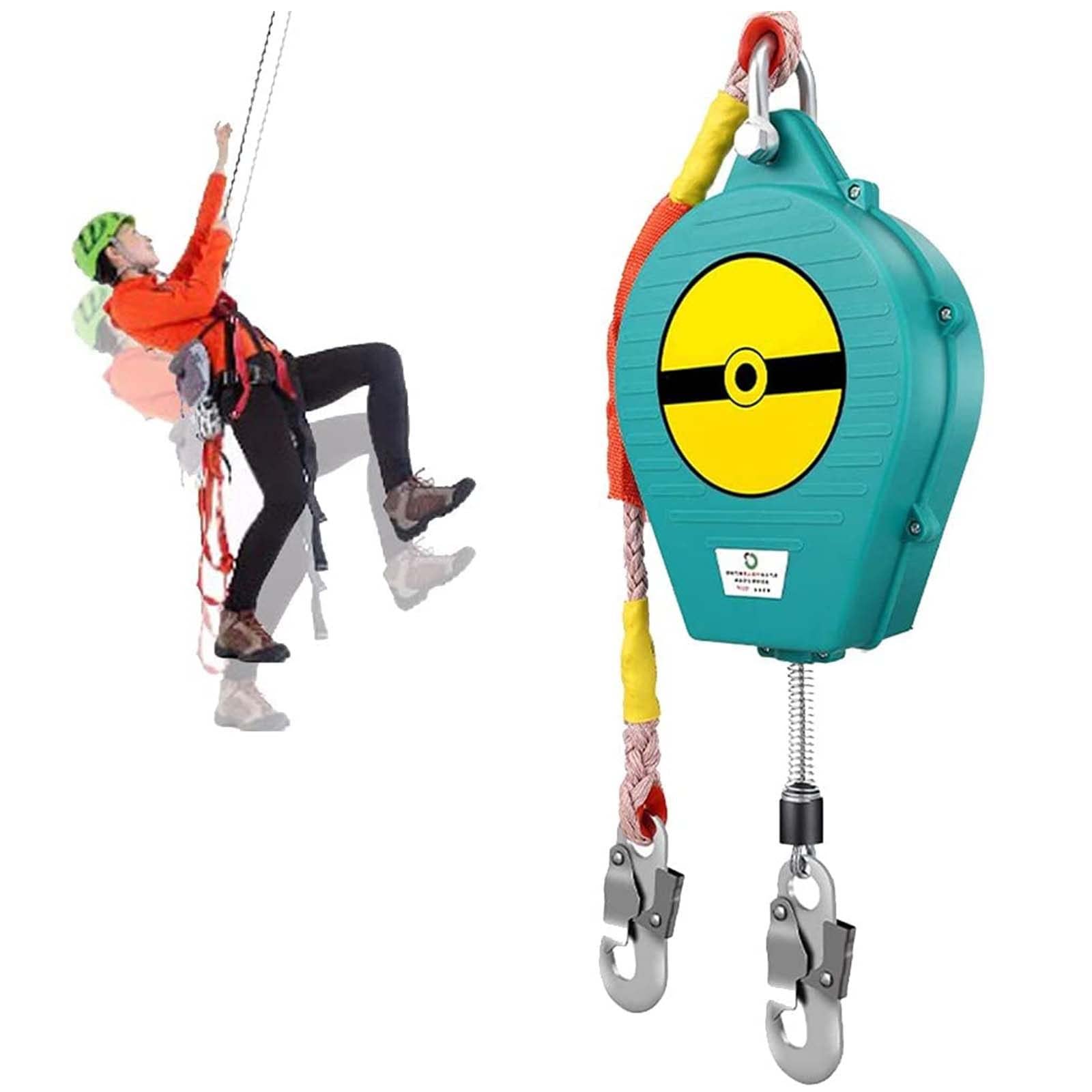 Longe De Sécurité Multifonction Avec Crochet - Polyester Et Acier, 83 Cm - Pour Escalade, Travaux En Hauteur, Spéléo