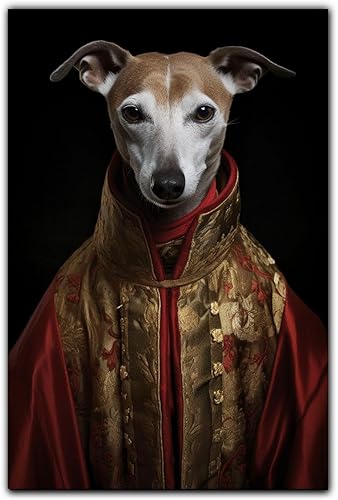 Miniatura 1184 de Thuan Chow Chow Retrato de mascota con disfraz real de perro en un disfraz retrato de perro con vestimenta Retrato medieval de mascota retrato