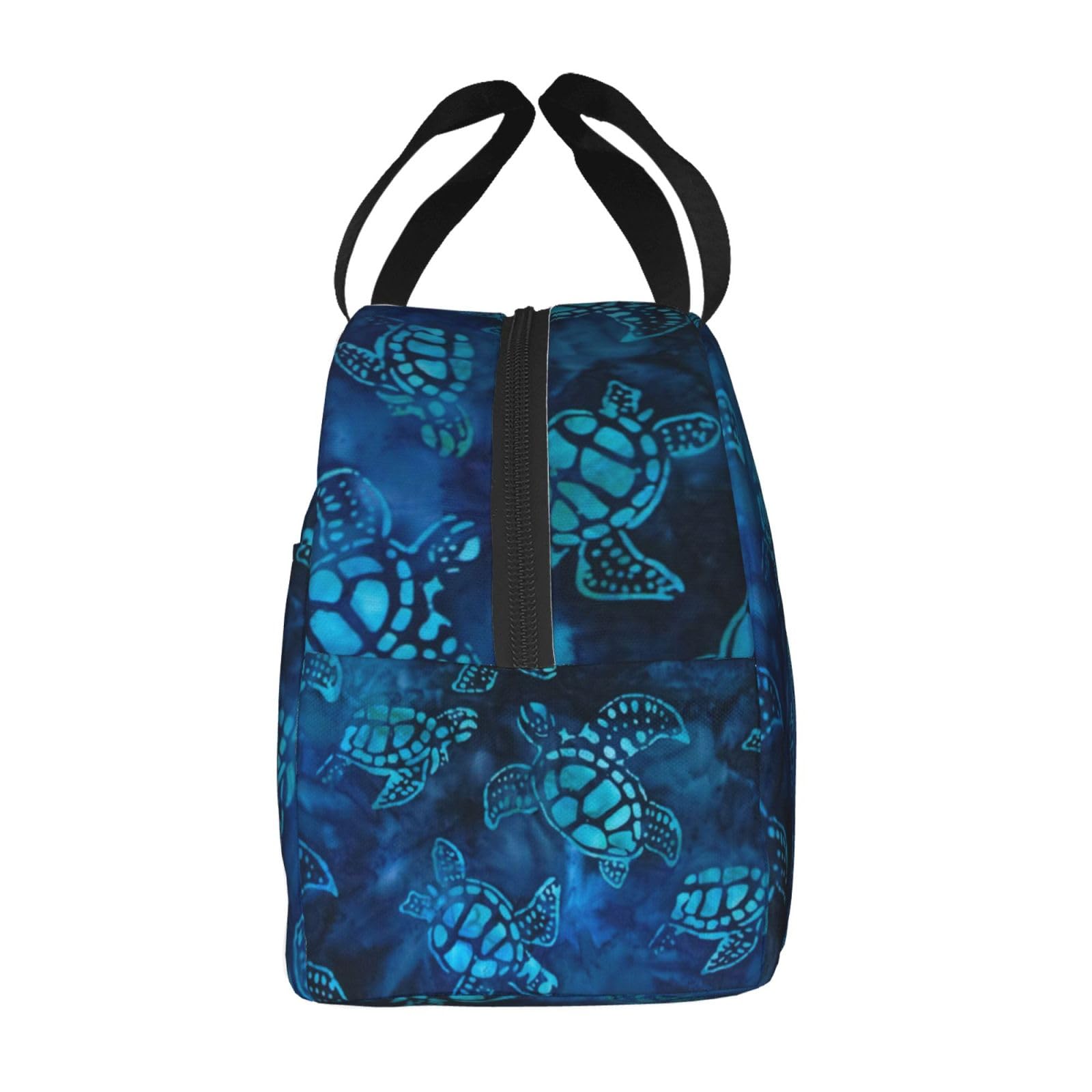 Lot Alimentaire Sac Isotherme Repas Isolé Étanche - Lunch Box Imperméable Anti-Fuite - Pliable Déjeuner Pique-Nique Bento Pour Travail/École/Bureau ( Bleu Marine Sac A Pain