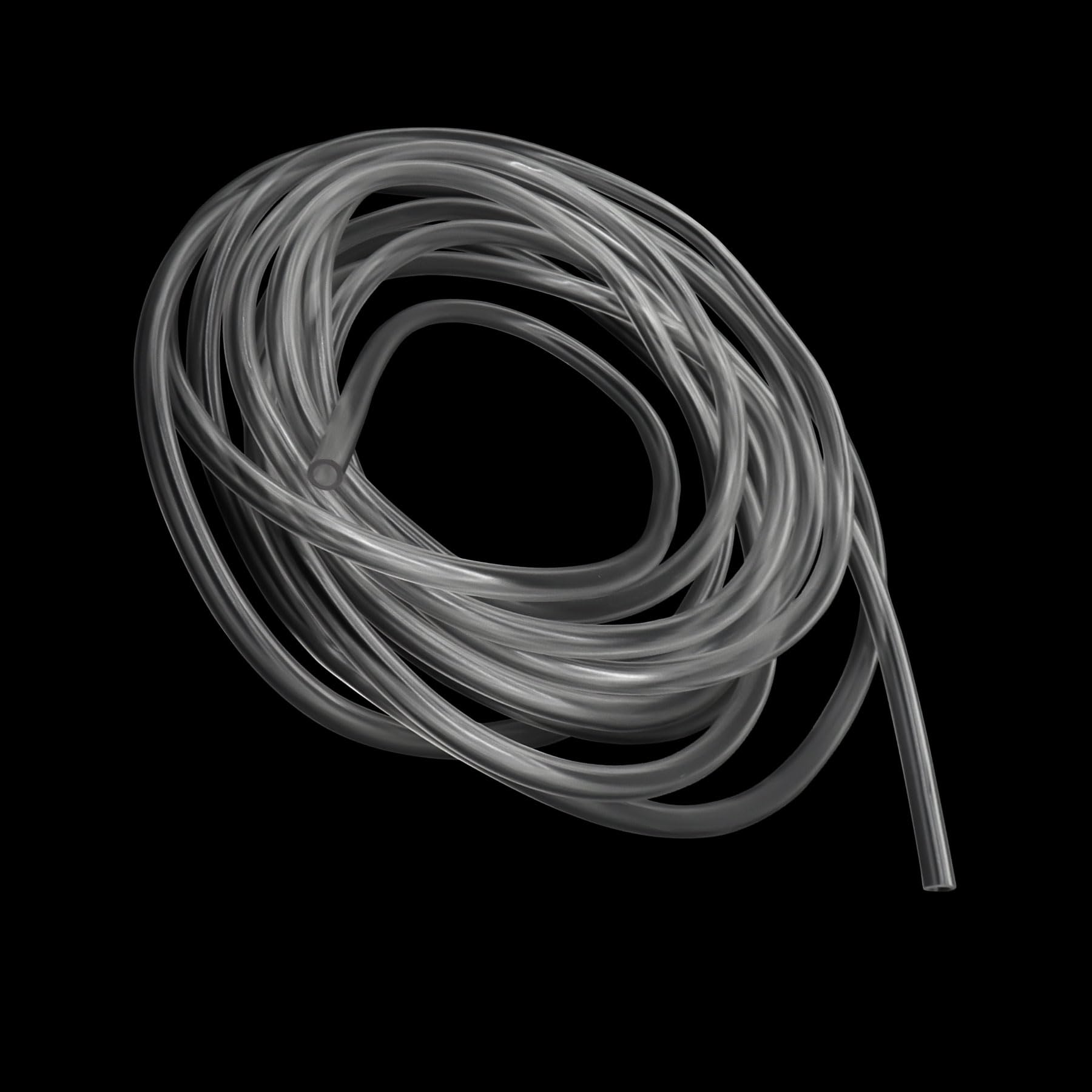 7mm ID x 10mm OD Clear Plastic Tube Hose, 4M Length Food Grade Flexible PVC Vinyl Tube Pipe for Oil Water and Air Transfer