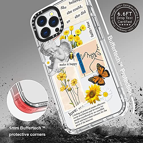 Mosnovo Compatible With Iphone 13 Pro Max Case, Vintage Collage Art For Girl Women Men [ Buffertech™ Impact ] Transparent Tpu Bumper Clear Phone Case Cover Designed For Iphone 13 Pro Max 6.7 Inch #TOP4