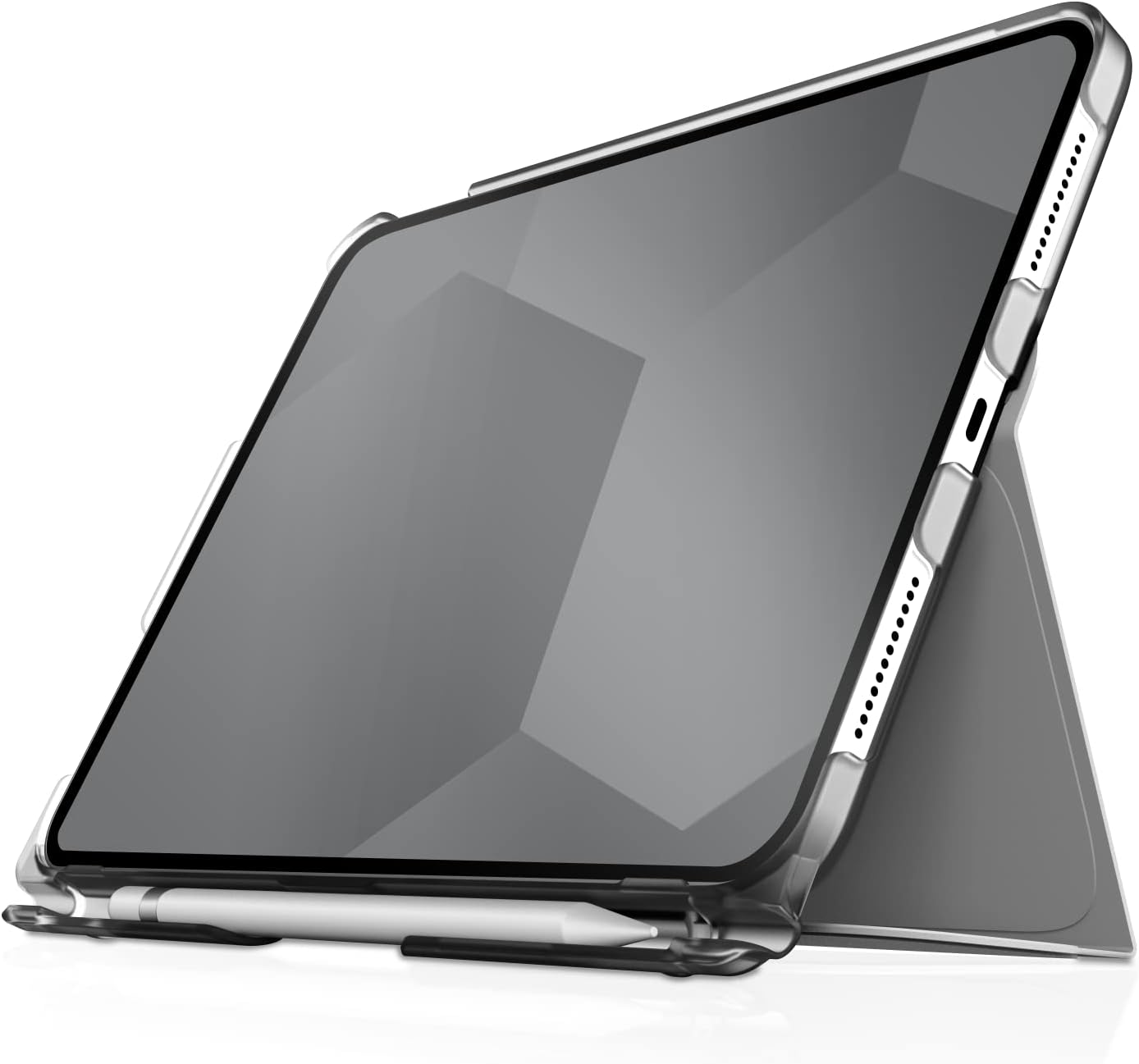 STM Studio for Apple iPad 10th Gen - Protective Lightweight Case with Apple Pencil Storage/Holder & Sleep/Wake Cover - Grey