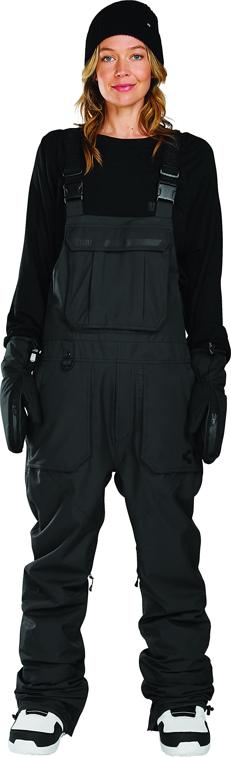 ThirtyTwo Womens Basement Snow Sport Bib - Black | X-Large