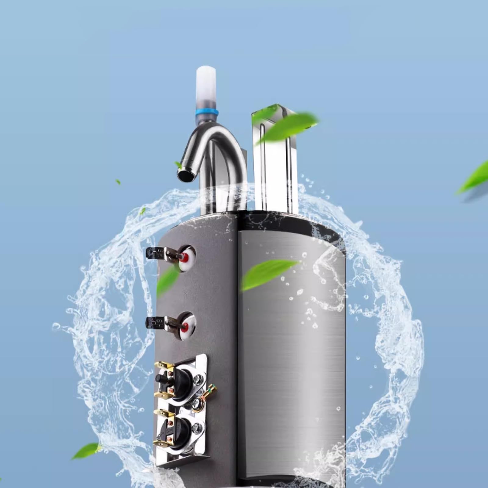 Distributore di Acqua Distributore d'acqua for uso domestico Completamente automatico Intelligente Raffreddamento verticale e Riscaldamento Ufficio a secchiello superiore Dispenser Acqua(Ice Warm)