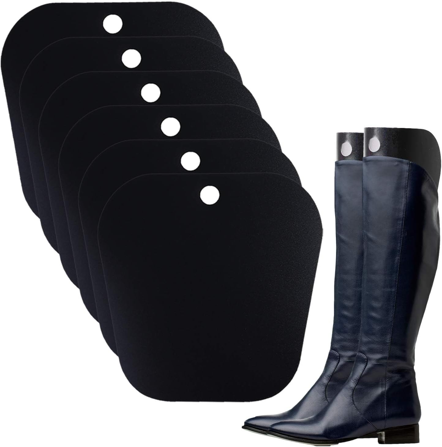 Ruisita 6 Pack (3 Pairs) Reusable Boots Tall Support Boot Shapers Form Inserts for Preventing Bending and Creasing