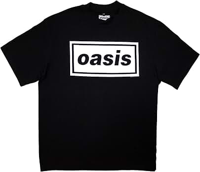 Amazon.com: Men's Oasis Decca Logo Oversized Boxy Tee