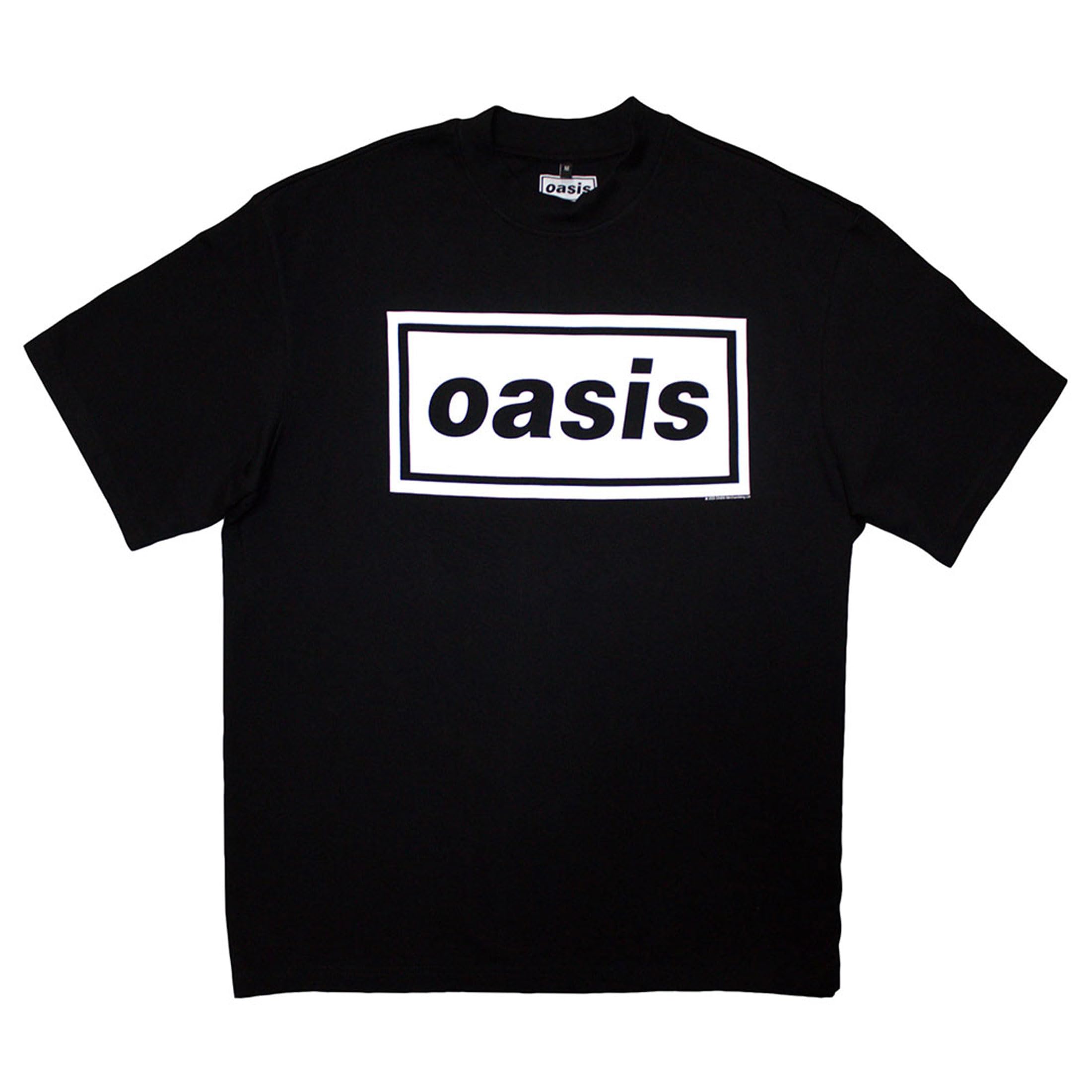 Oasis Decca Band Logo Limited Edition 999 Only Oversized Boxy T Shirt L Balck