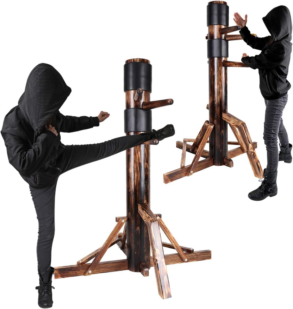 Adjustable Wing Chun Dummy Mook Yan Jong IP Man Training Target Wood Base