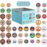 Coffee Pods Variety Pack Sampler, Assorted Single Serve Coffee for Keurig K Cups Coffee Makers, 40 Unique Cups - Great Coffee Gift