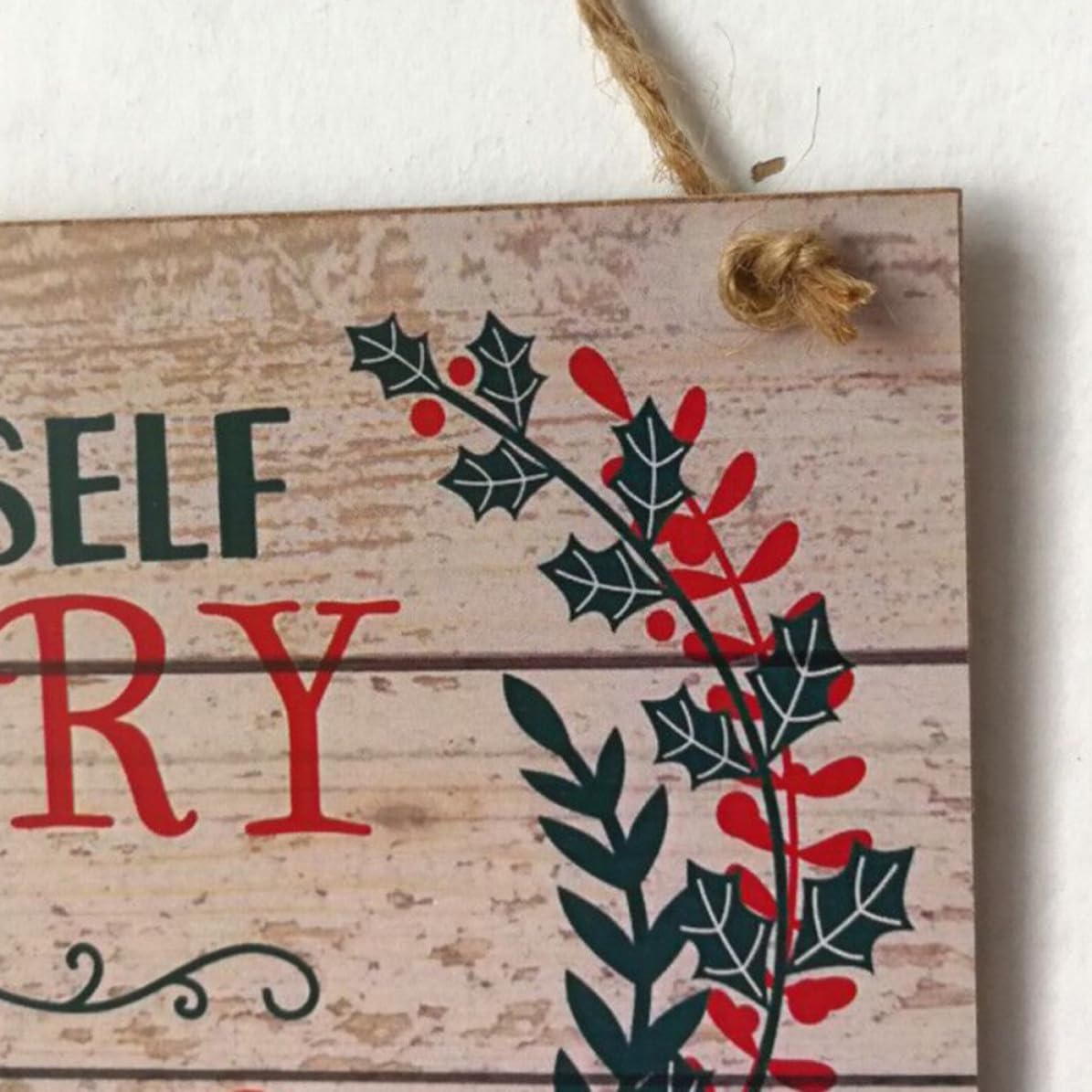 Weihnachtstürschmuck 20x10x0,5 Cm für Fenster und Wand