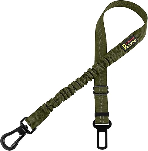 Miniatura 15 de Plutus Pet Cinturón de seguridad para perros para auto, arnés de coche ajustable con clip de mosquetón, cinturón de seguridad reflectante para Negro