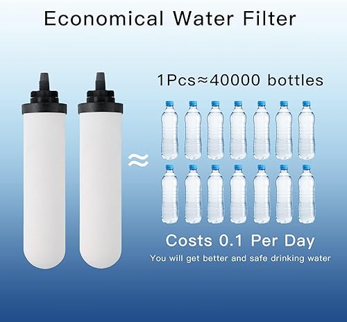 Miniatura 6 de Filtro de cerámica de 7 pulgadas, filtros de repuesto para filtros ProOne G2.0, sistema de filtro de agua por gravedad para encimera ProOne Big+ o