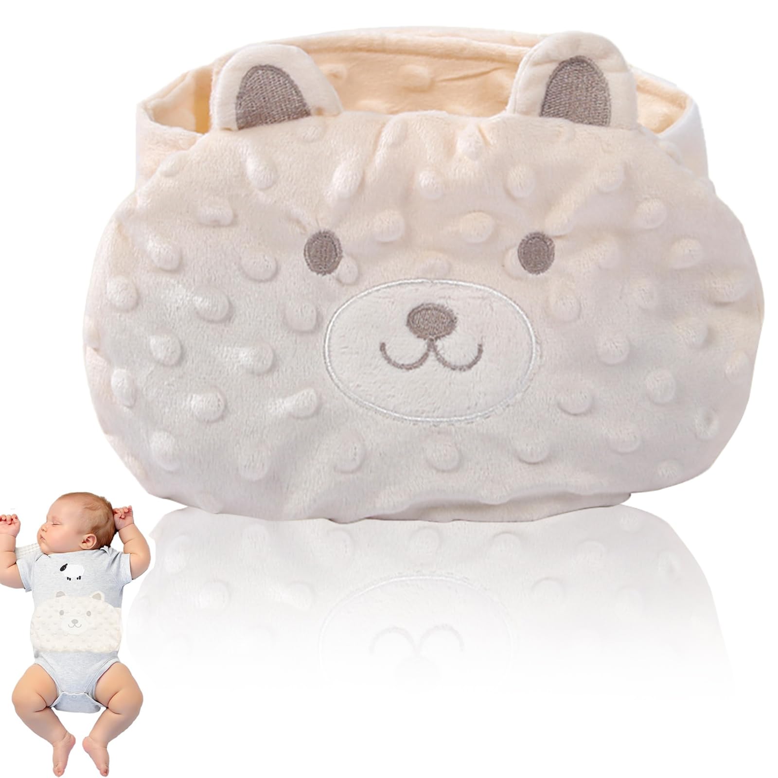 Bouillotte Bebe Anti Colique, Ceinture Anti Colique Bebe,Idéale Pour Les Maux De Ventre Et Les Ballonnements, Haricots Rouges Remplis,Peut Être Chauffé Et Lavable