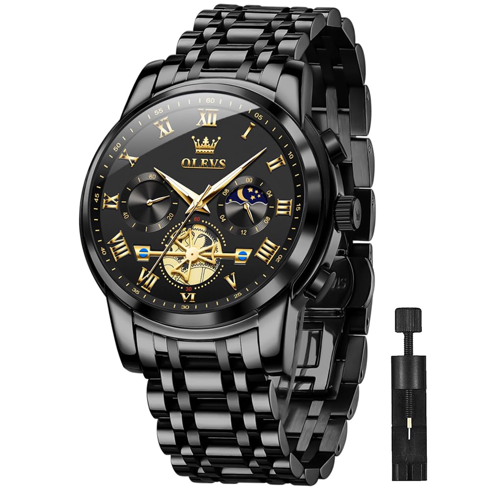 Men Watches Square Business Dress Diamond Analog Quartz Date Luxury Watch for Men Casual Stainless Steel Waterproof Luminous Wrist Watch