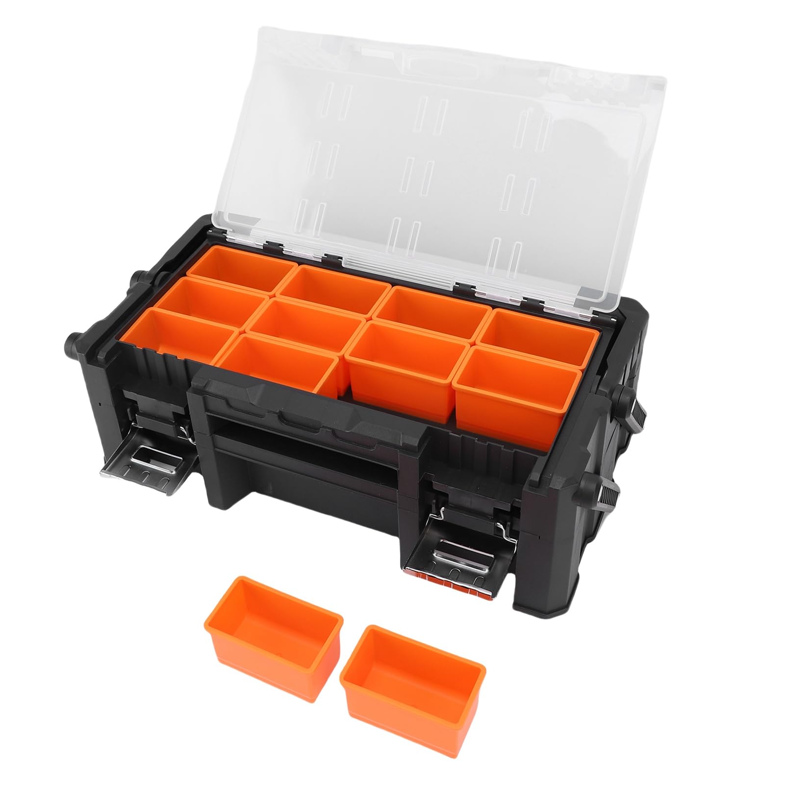 Organizer per piccole parti 18 scomparti Cassetta degli attrezzi elettronica multifunzionale Viti Dadi Bulloni Punte da trapano Terminali per cavi Garage RV