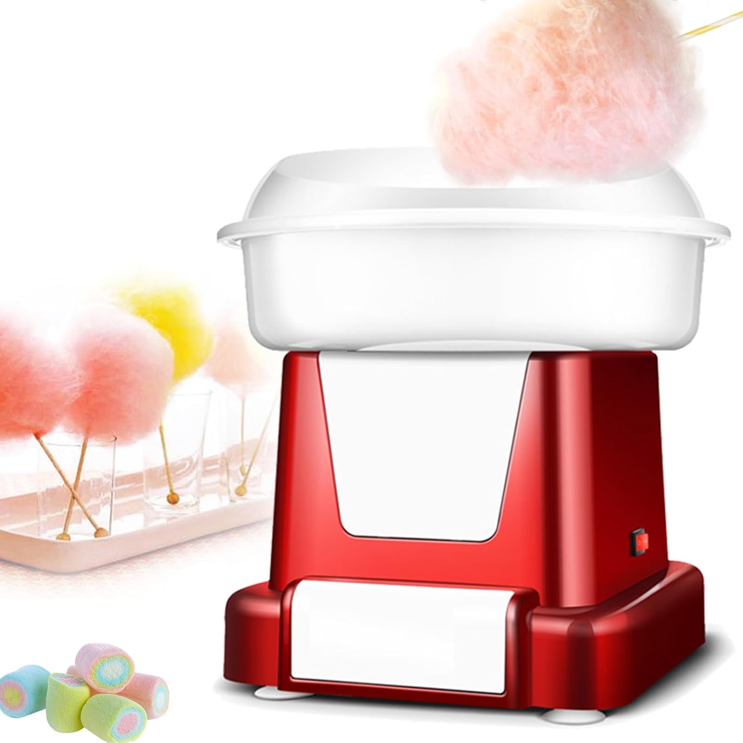 Cotton Candy Machine, 500W Portable Household DIY Cotton Candy Maker Machine, Electric Cotton Candy Machine Maker, Candy Floss Machine For Home, Party, Birthday, Festival