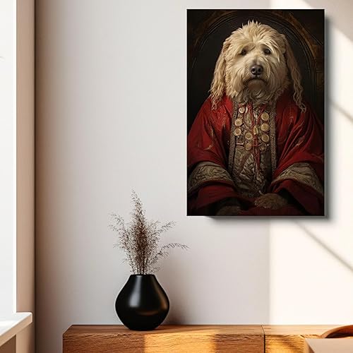 Miniatura 59 de Thuan Chow Chow Retrato de mascota con disfraz real de perro en un disfraz retrato de perro con vestimenta Retrato medieval de mascota retrato