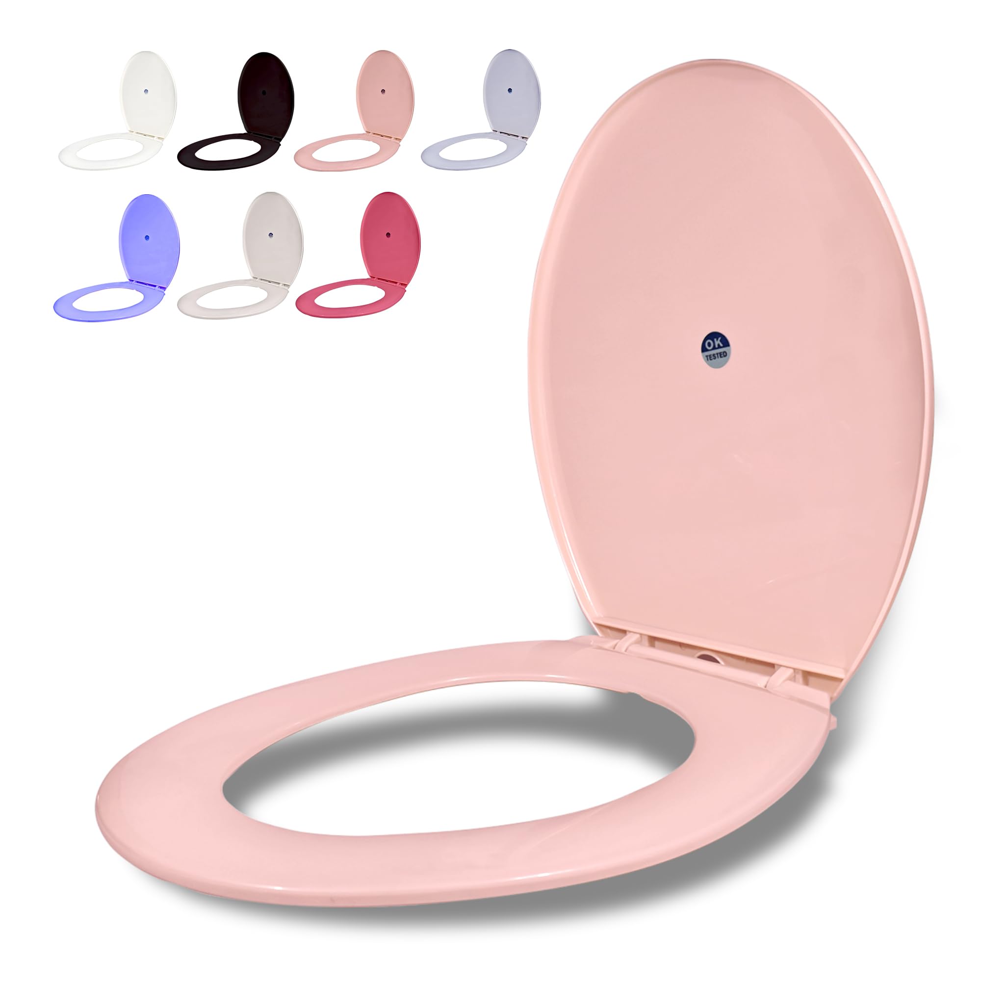 Sandcastle Round Pvc Toilet Seat Cover for Regular EWC Colours - Salmon Pink (B0D7MX4L4J) Amazon Price History, Amazon Price Tracker
